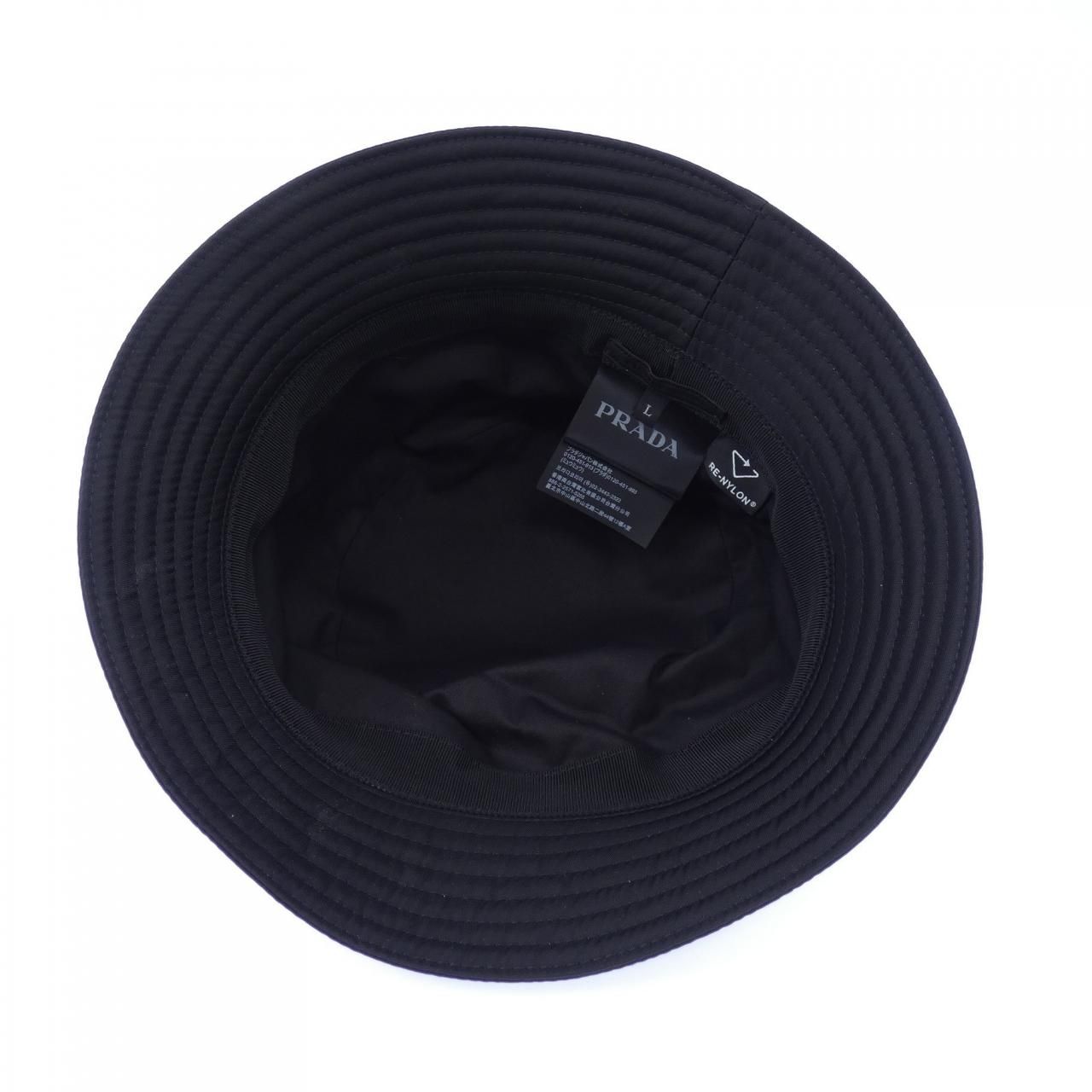 Prada Triangle Logo Bucket Hat — view 5