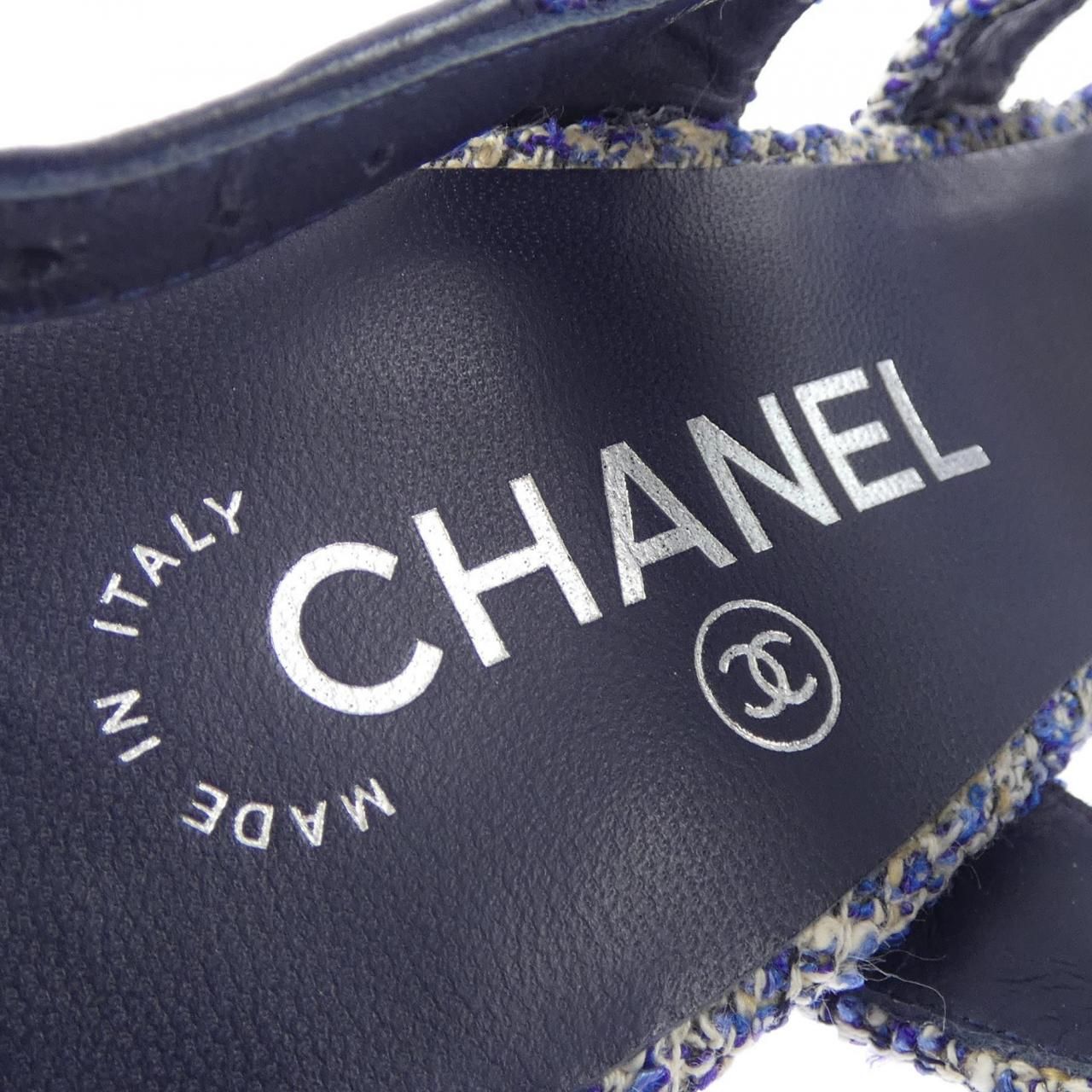 Chanel Sandals Blue — view 6