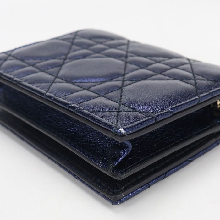Dior Compact Wallet Bifold Leather — view 6