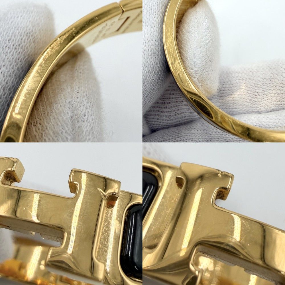 Hermes Bangle Click PM Bracelet Black Gold — view 6