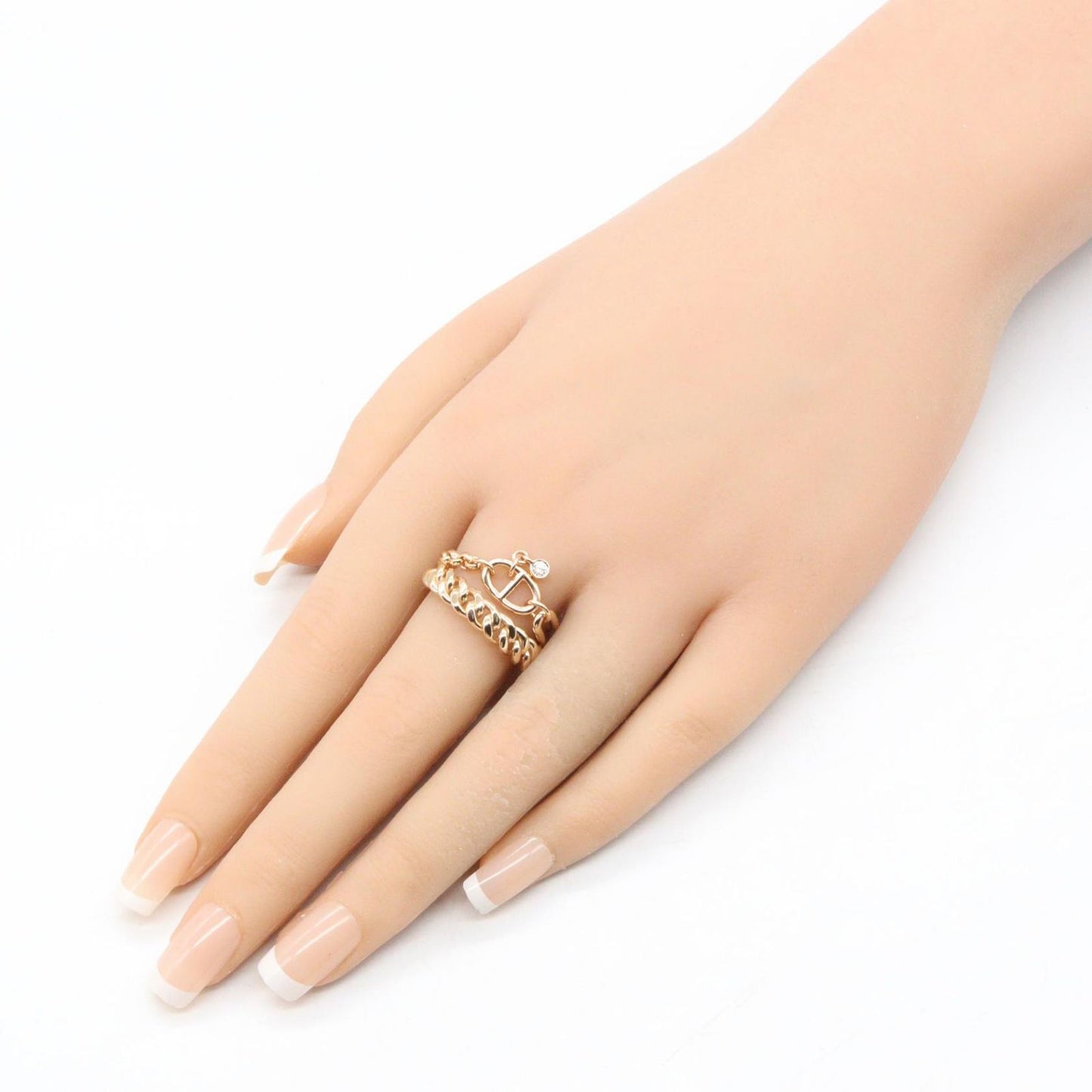 Hermes Ring Mix & 56 18k Pink Gold — view 7