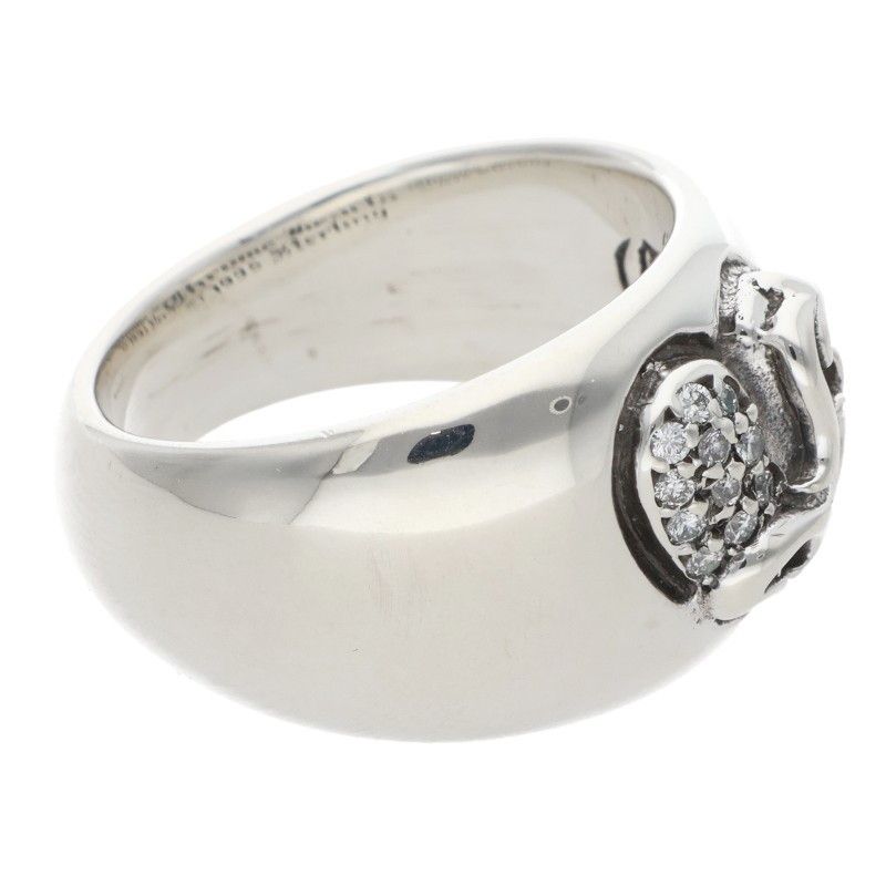 Chrome Heart in Band P Dmnd Pave Diamond Silver Ring — view 5