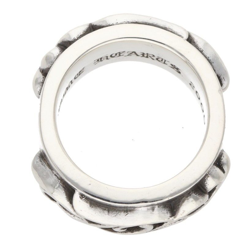 Chrome Hearts Dbl Narrow Vine Band Double Silver Ring — view 5