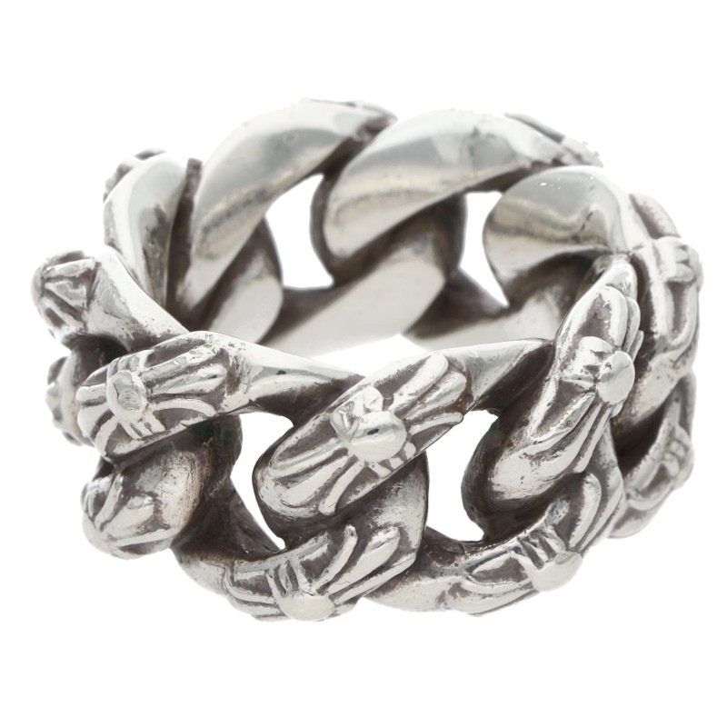 Chrome Hearts Large Fanchy Extra Fancy Large Silver Ring — view 5