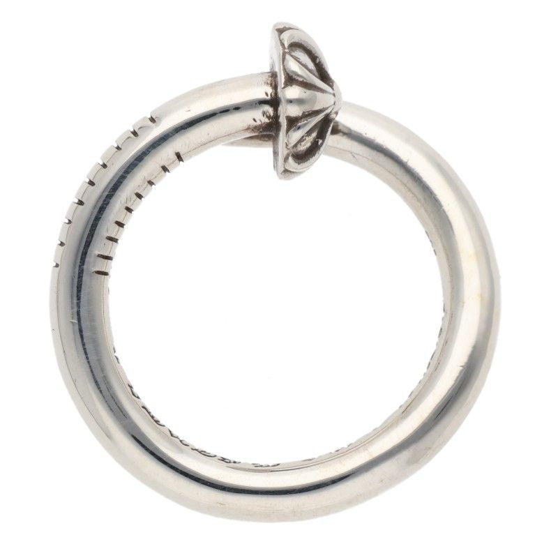 Chrome Hearts Nail Crsball Cross Ball Silver Ring — view 5