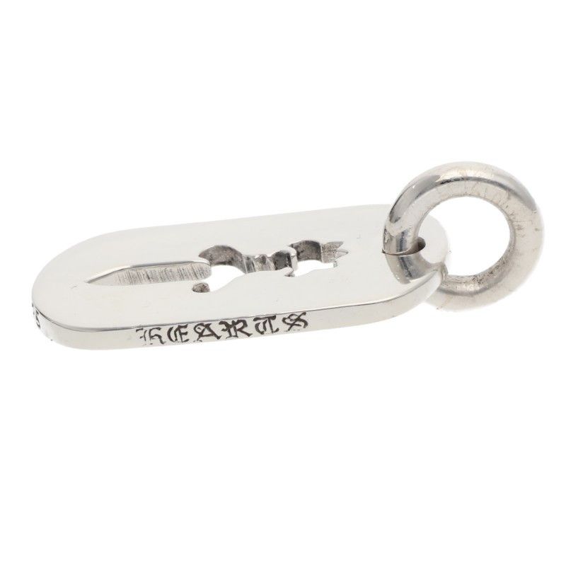Chrome Hearts D Tag Sml CO Dag Cutout Dagger Dog Tag Silver Necklace Top Small — view 5