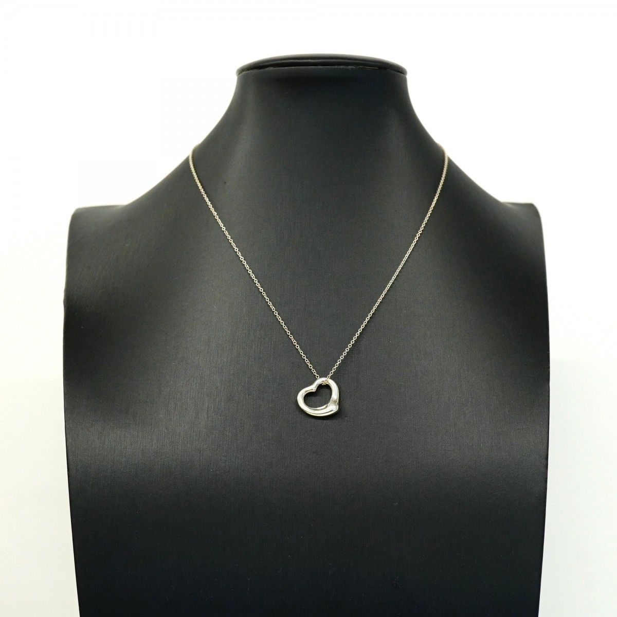 Tiffany & Co Necklace Open Heart 925 Sterling Silver — view 7
