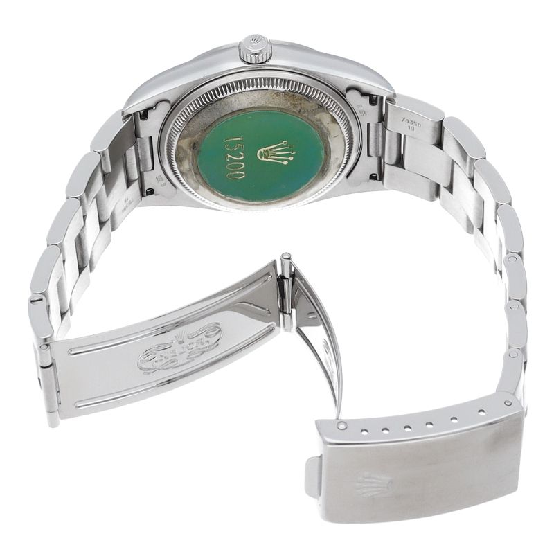 Rolex Oyster Perpetual Date Watch SS Blue Polished — view 5