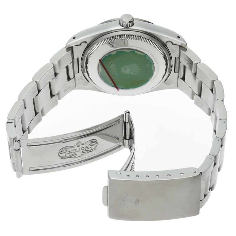Rolex Air King SS Watch Blue Polished — view 5