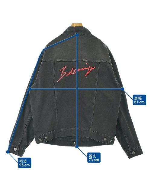 Balenciaga Denim Jacket Black — view 6