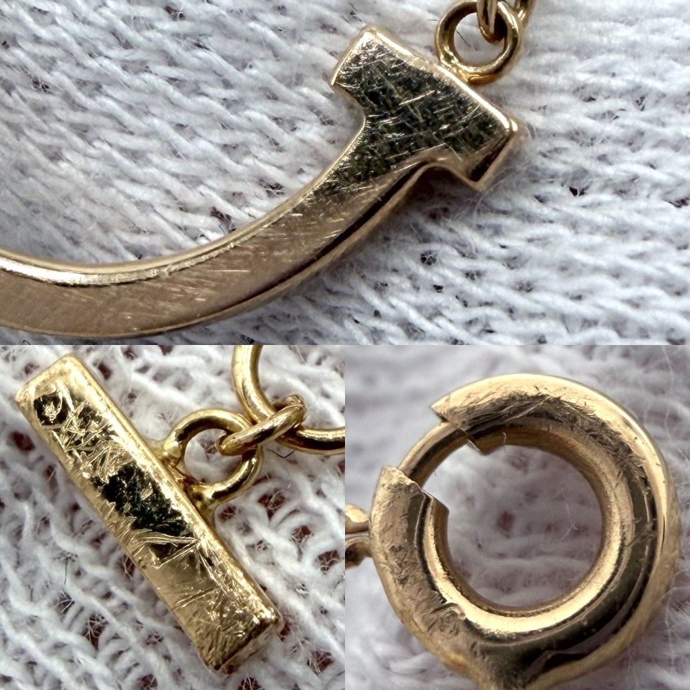 Tiffany & Co Necklace T Smile Mini Pendant Adjustable Star with 18k PG Gold — view 7