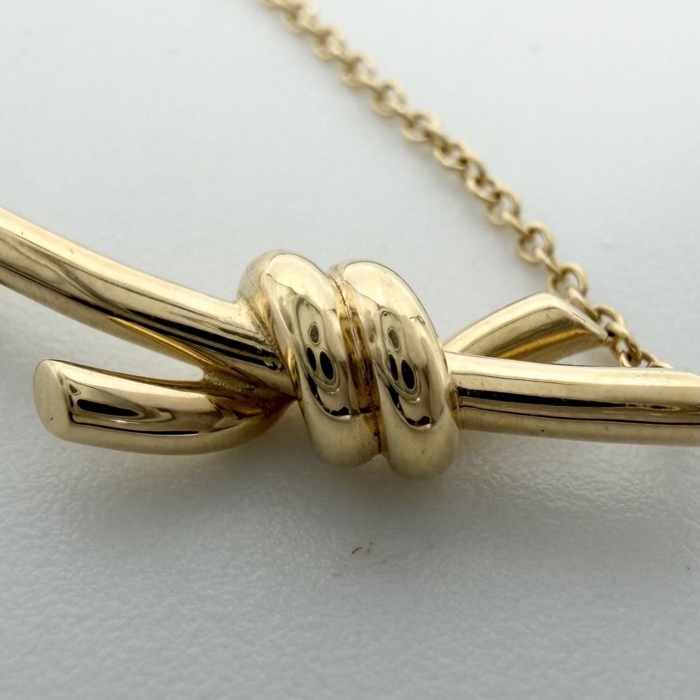 Tiffany & Co Necklace Knot Adjustable Star 18k YG Gold — view 7
