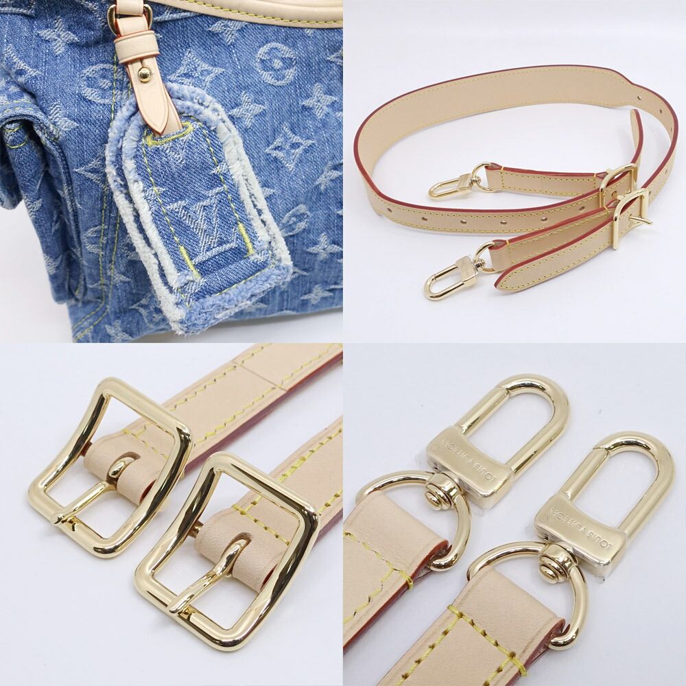 Louis Vuitton Carryall Cargo PM Monogram Denim Blue GD Shoulder Bag — view 9