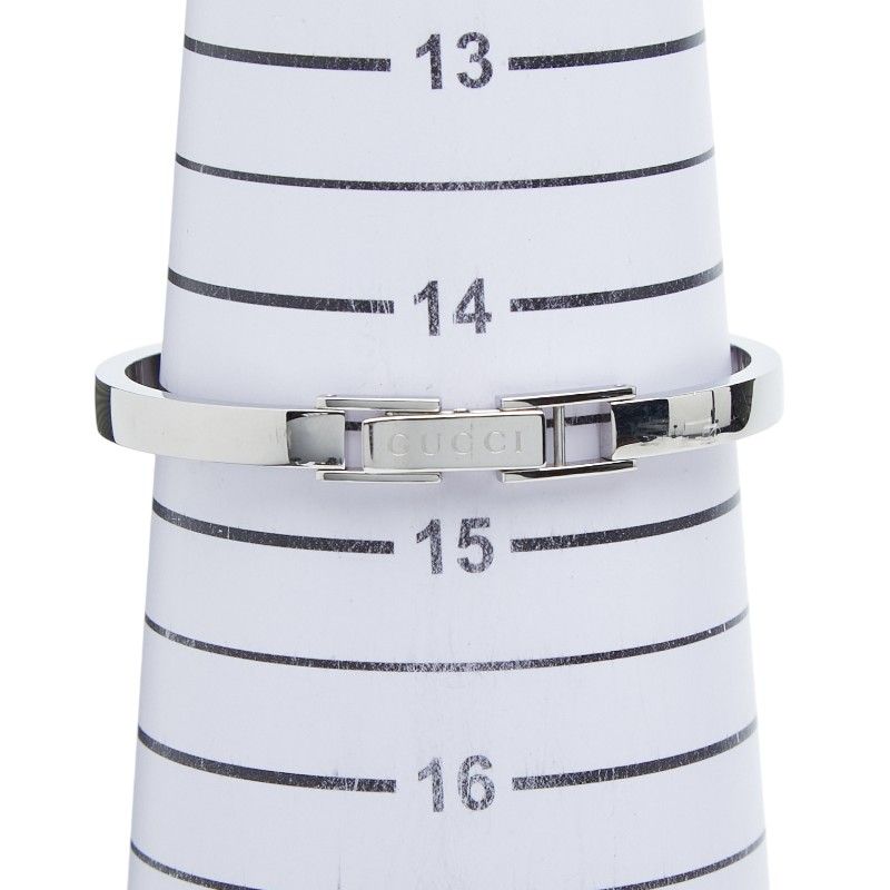 Gucci Garnet Bezel Watch Bangle 105 Stainless Steel — view 7