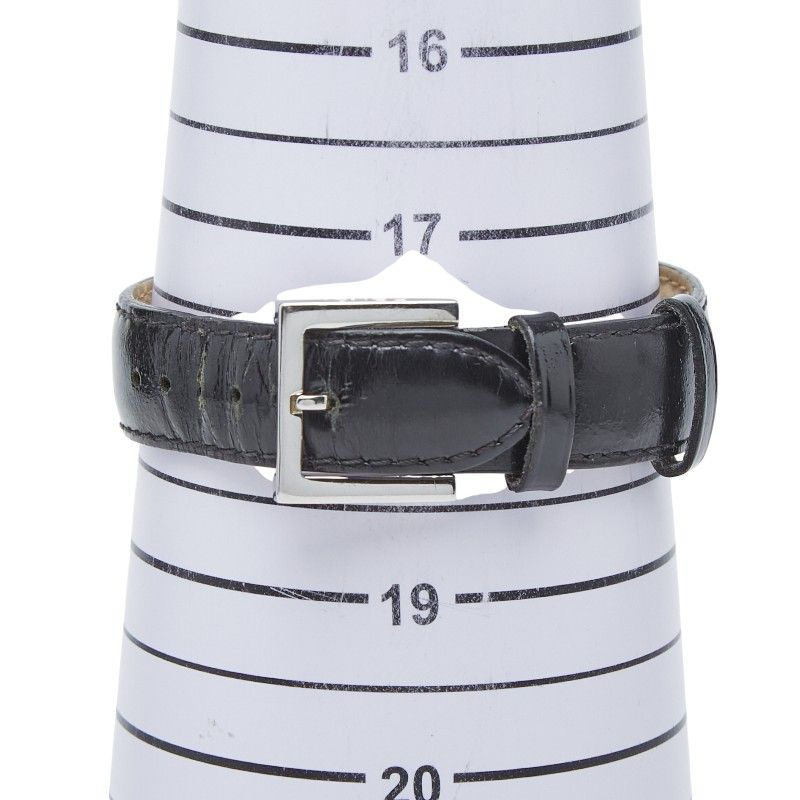 Fendi Classico Watch Silver Black Stainless Steel Leather — view 7
