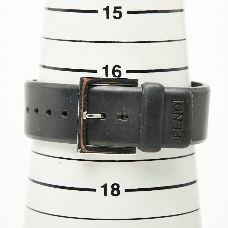 Fendi Busla Watch Black Silver Stainless Steel Rubber — view 8