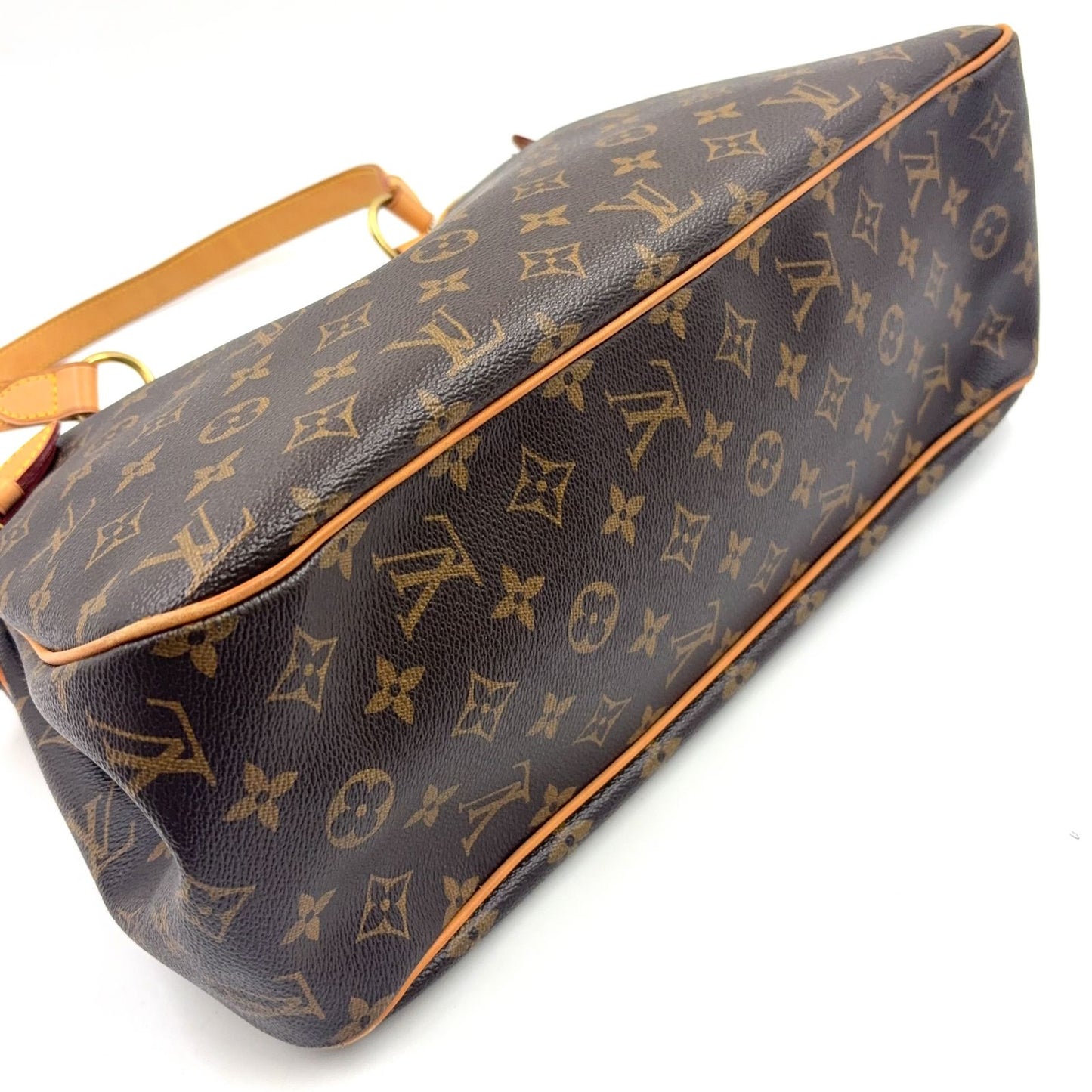 Louis Vuitton Batignolles Oriental Monogram Leather Brown Tote Gold — view 9