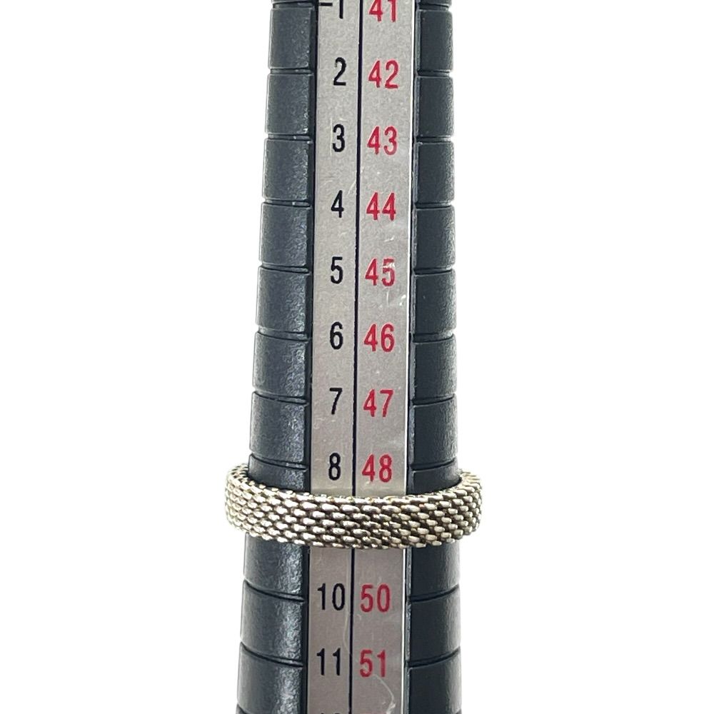 Tiffany & Co Somerset Mesh Ring Silver Diamond — view 9