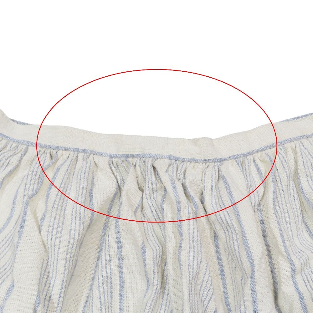 Dior hmmdio le Vinegarto Skirt Long Cotton Silk 38 White Blue LadySecond — view 8