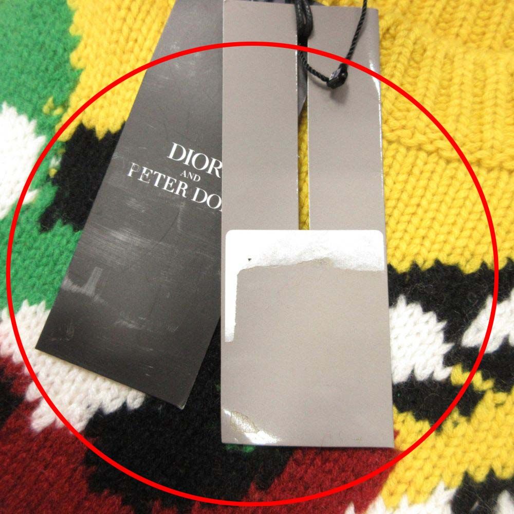 Dior Homme Dio le Ta De Knit Sweater To L Yellow Second — view 7