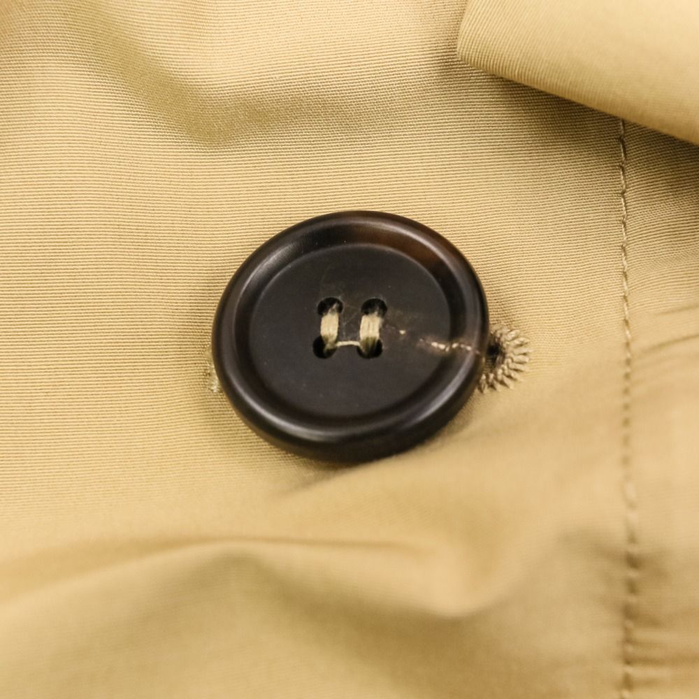 Prada Double Breasted Trench Coat 40 Beige — view 9