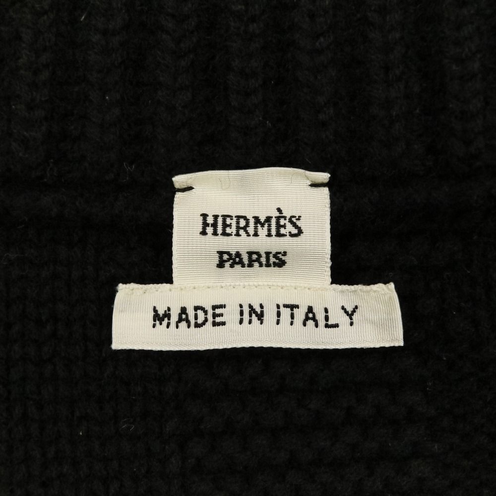 Hermes Knit Jacket Cardigan 36 Black — view 9