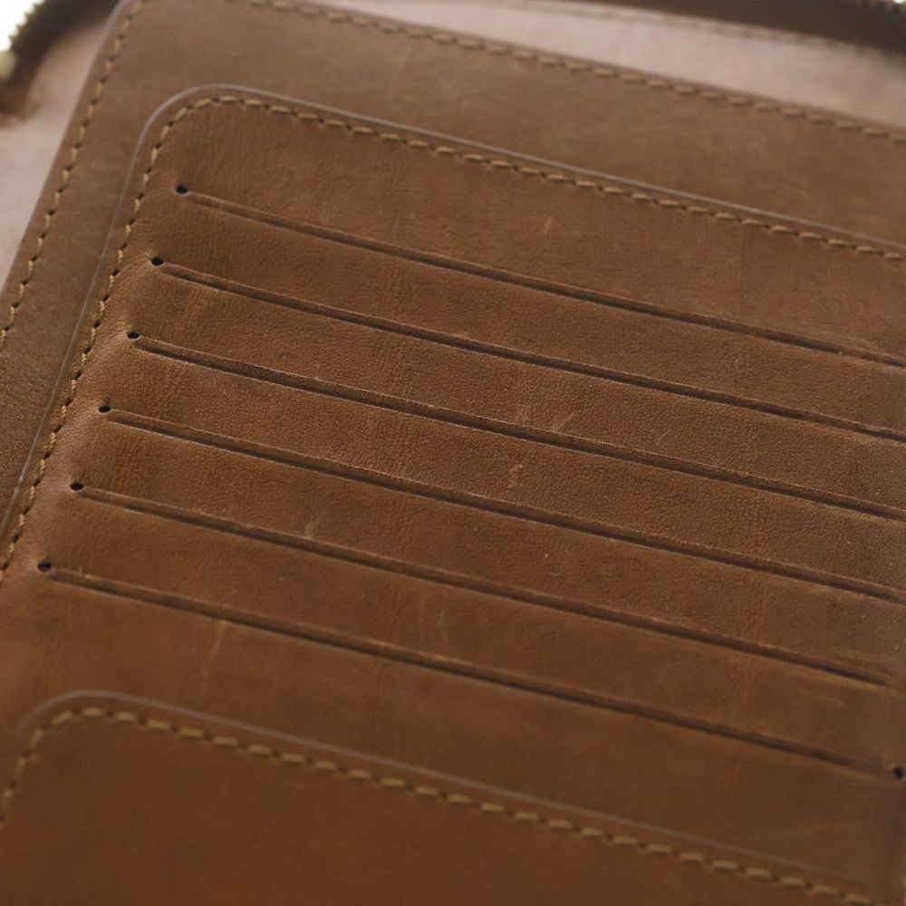 Celine Triomphe Canvas Zip Around Organizer Wallet Brown Gray — view 8