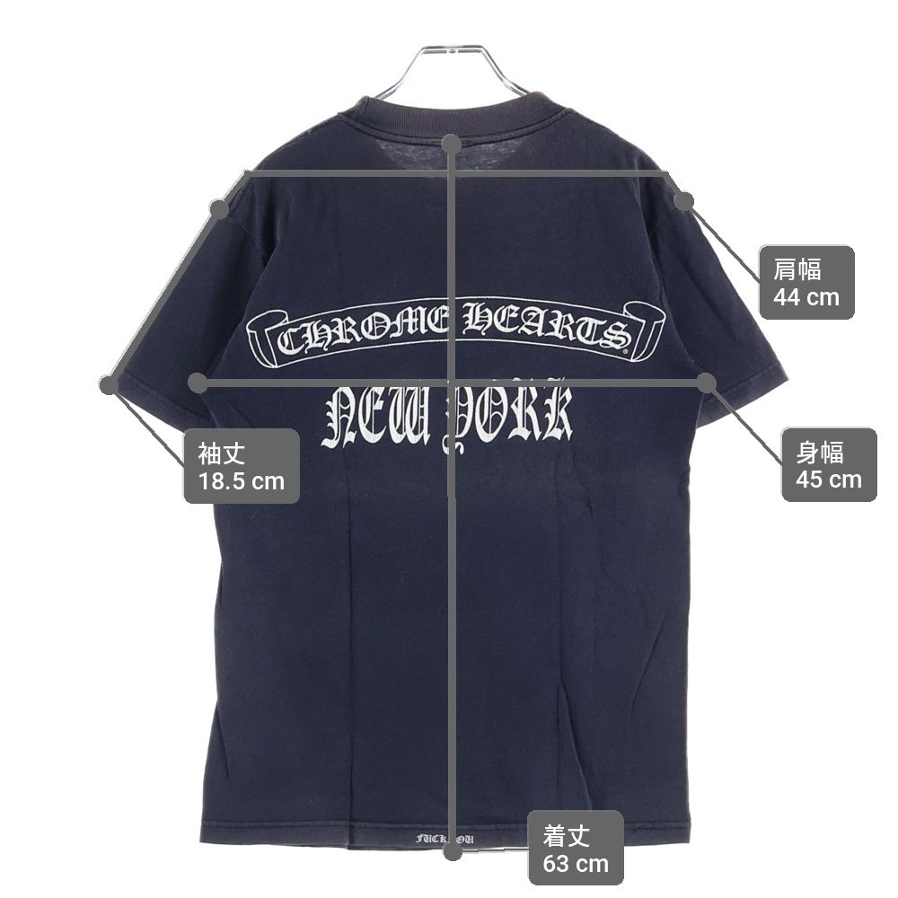 Chrome Hearts Vintage CH S Tee New York Limited Chest Cross Print Crew Neck — view 9