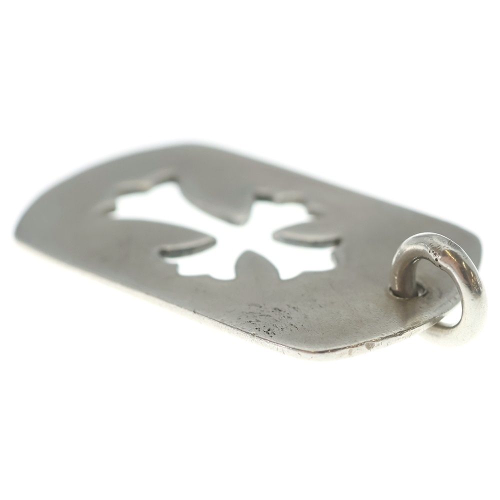Chrome Hearts D Tag Lrg CO Crs Cutout Cross Dog Tag Large Pendant Top Silver — view 6