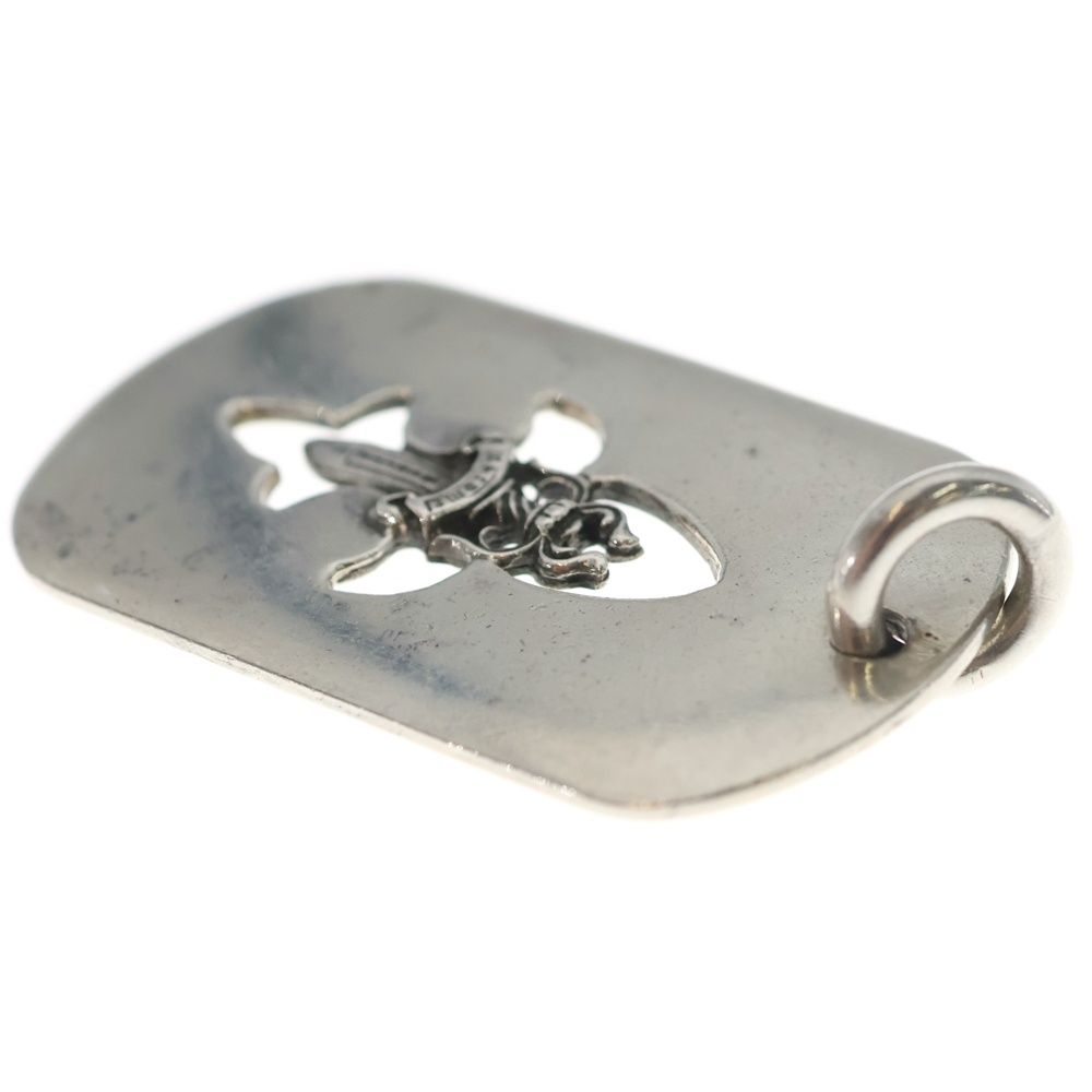 Chrome Hearts D Tag Lrg Large Dog Tag Fudaga Necklace Top Silver — view 6