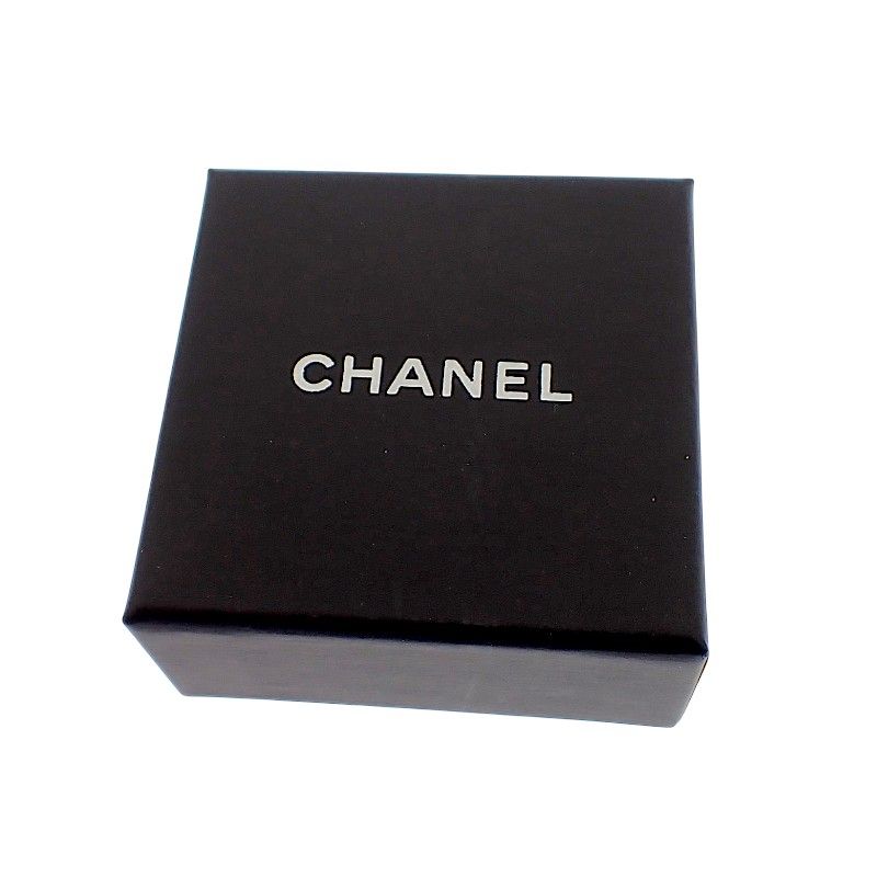 Chanel CC Logo Pearl Earrings Metal Faux Silver — view 9