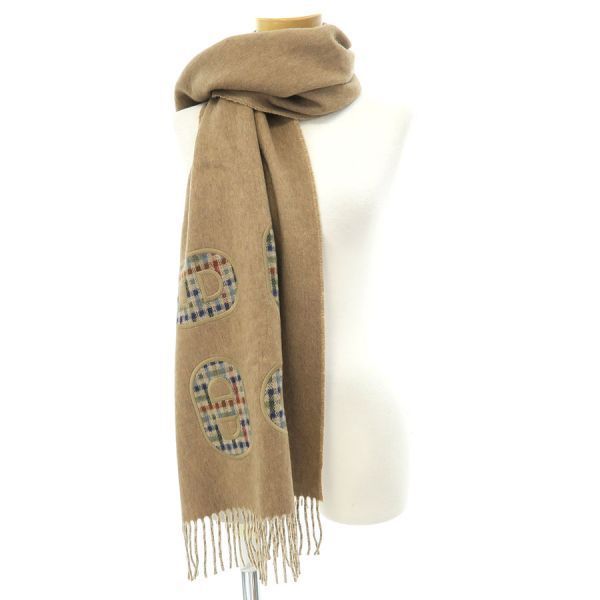 Hermes Cashmere Scarf Recto Verso Maillon Coloret — view 9