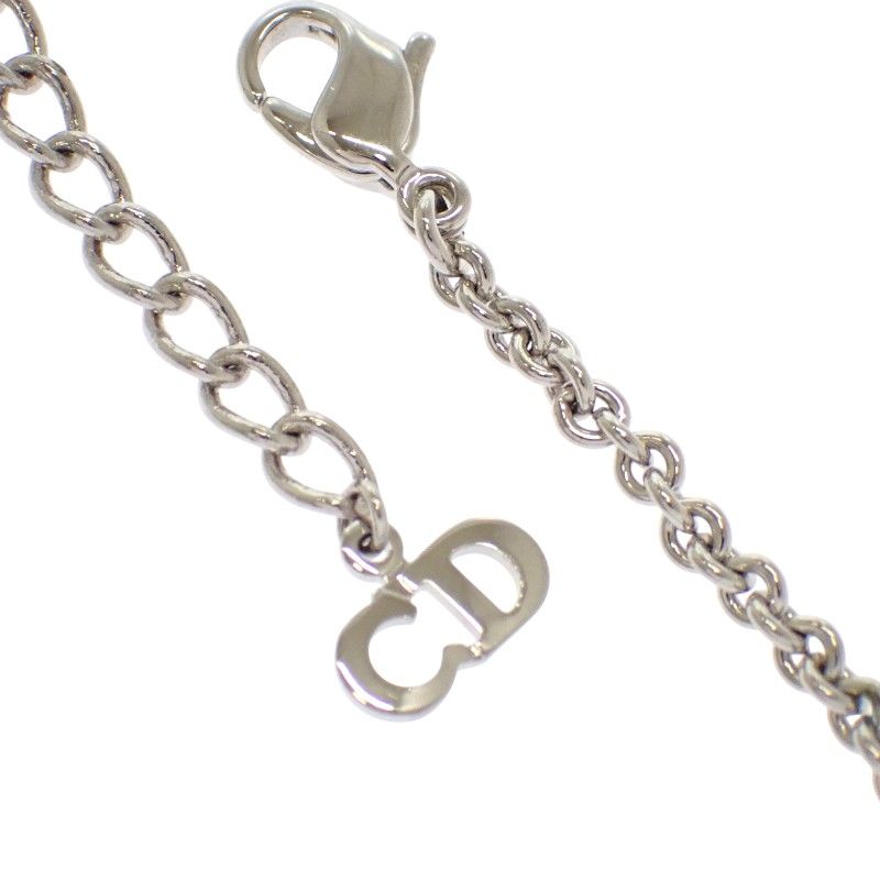 Dior Logo Pendant Necklace Metal Silver Available — view 9