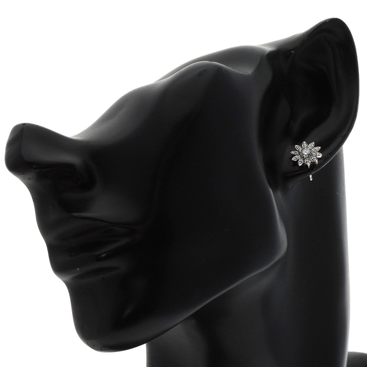 Tiffany & Co Enchanted Flower Diamond Earrings — view 4