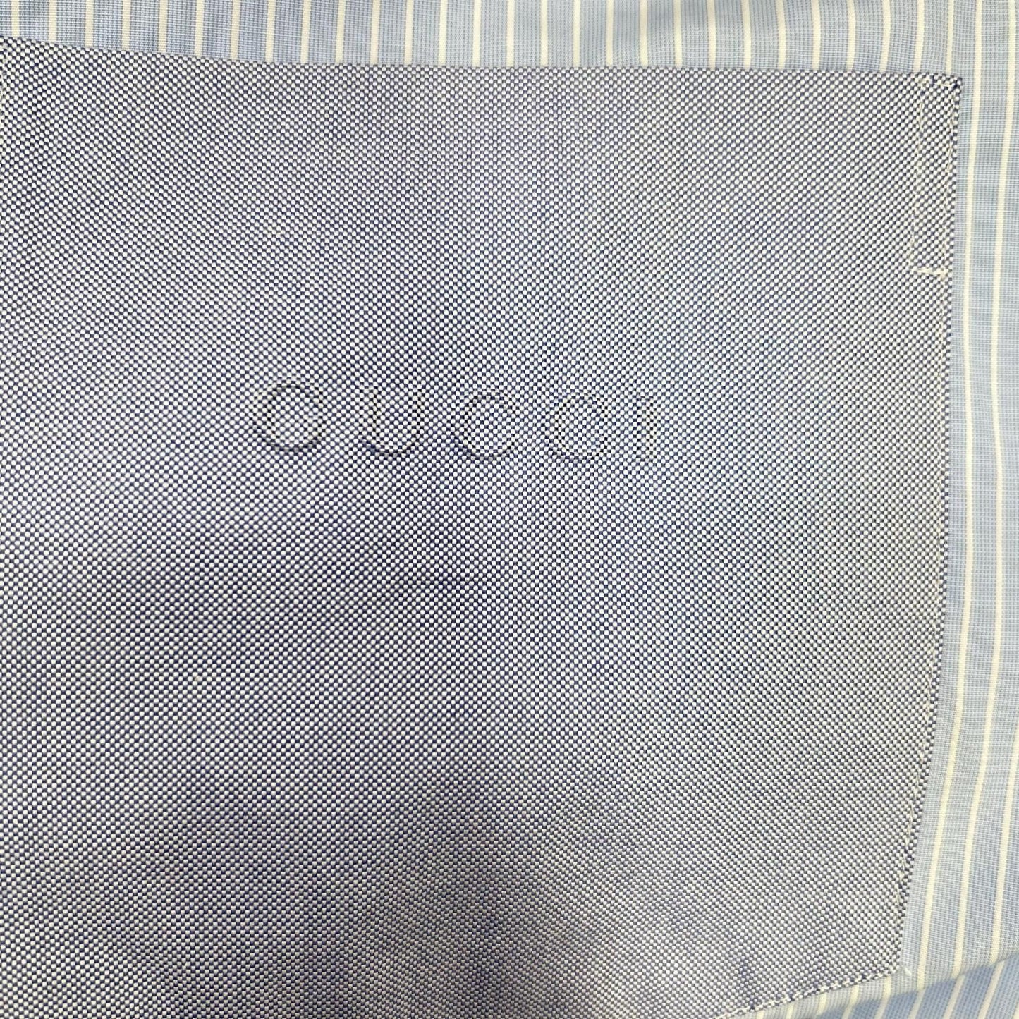 Gucci Blue Striped Long Sleeve Shirt 48 — view 9