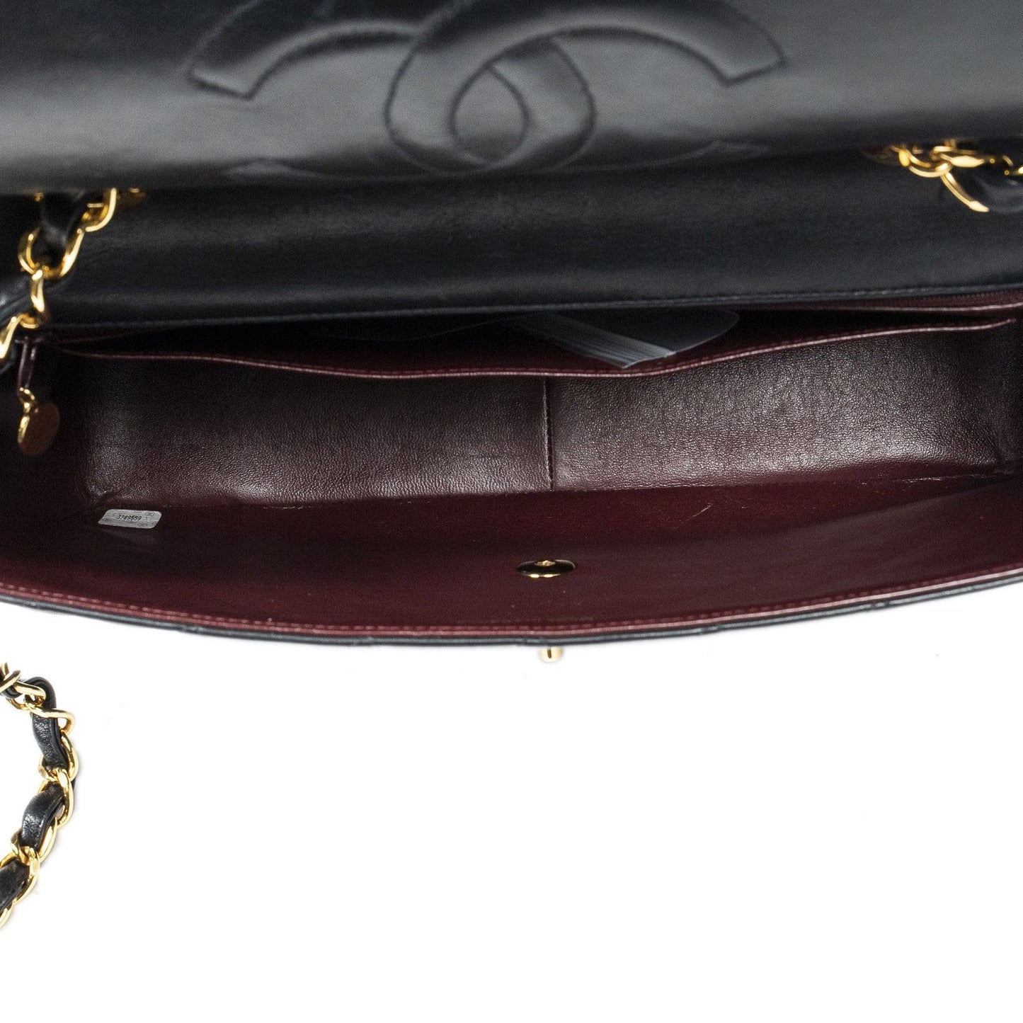 Chanel Maxi Jumbo XL Flap Black Quilted Lambskin Leather — view 9