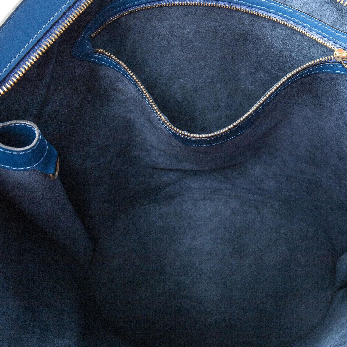 Louis Vuitton Saint Jacques Shopping Blue Epi Messenger Bag — view 9
