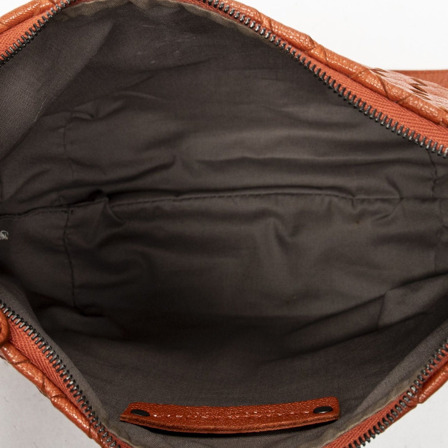 Bottega Veneta Zip Crossbody Terracotta Intrecciato Leather — view 9