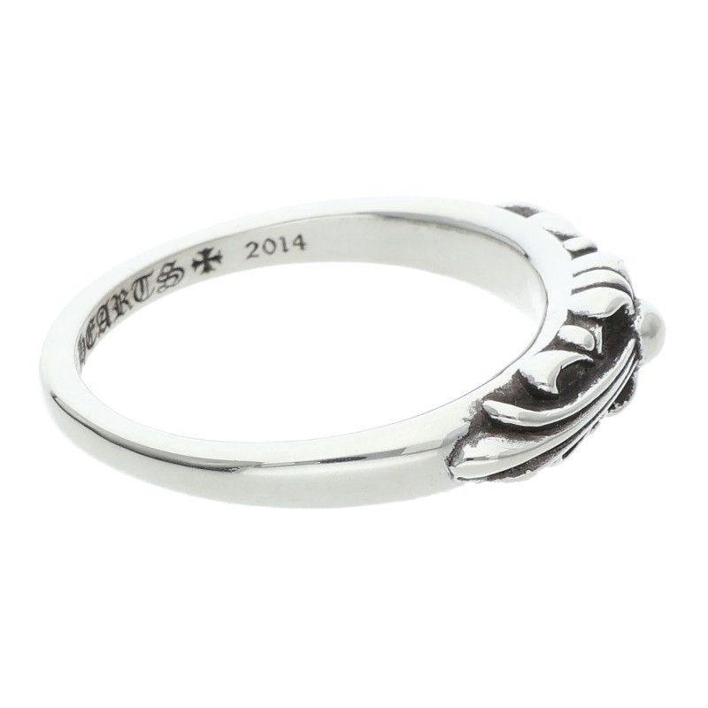 Chrome Hearts Baby Classic Floral Cross Silver Ring — view 5