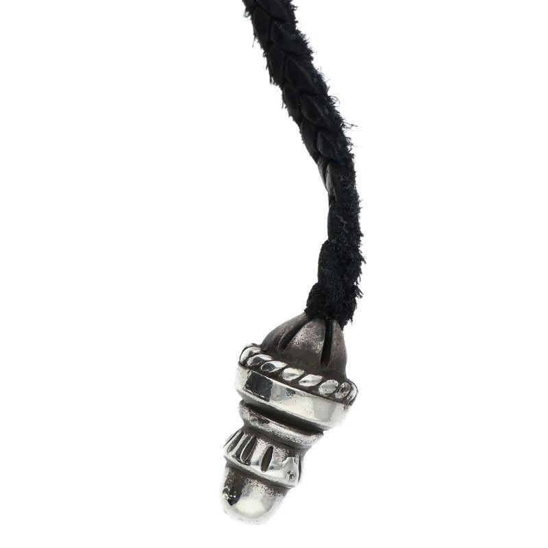 Chrome Hearts CH Crs Sml BC Small CH Cross Boro Chip Silver Necklace — view 5