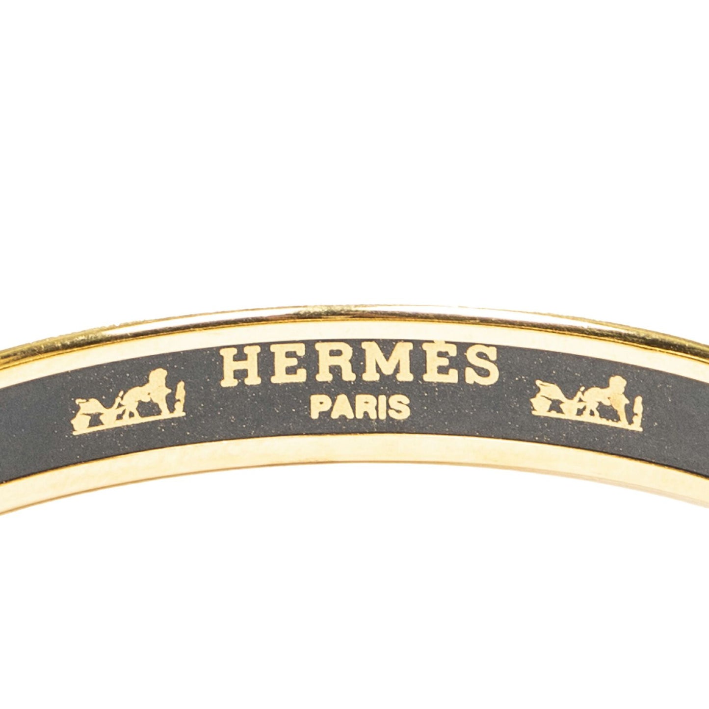 Hermes Enamel Bangle Blue White Rope Motif Bracelet — view 4