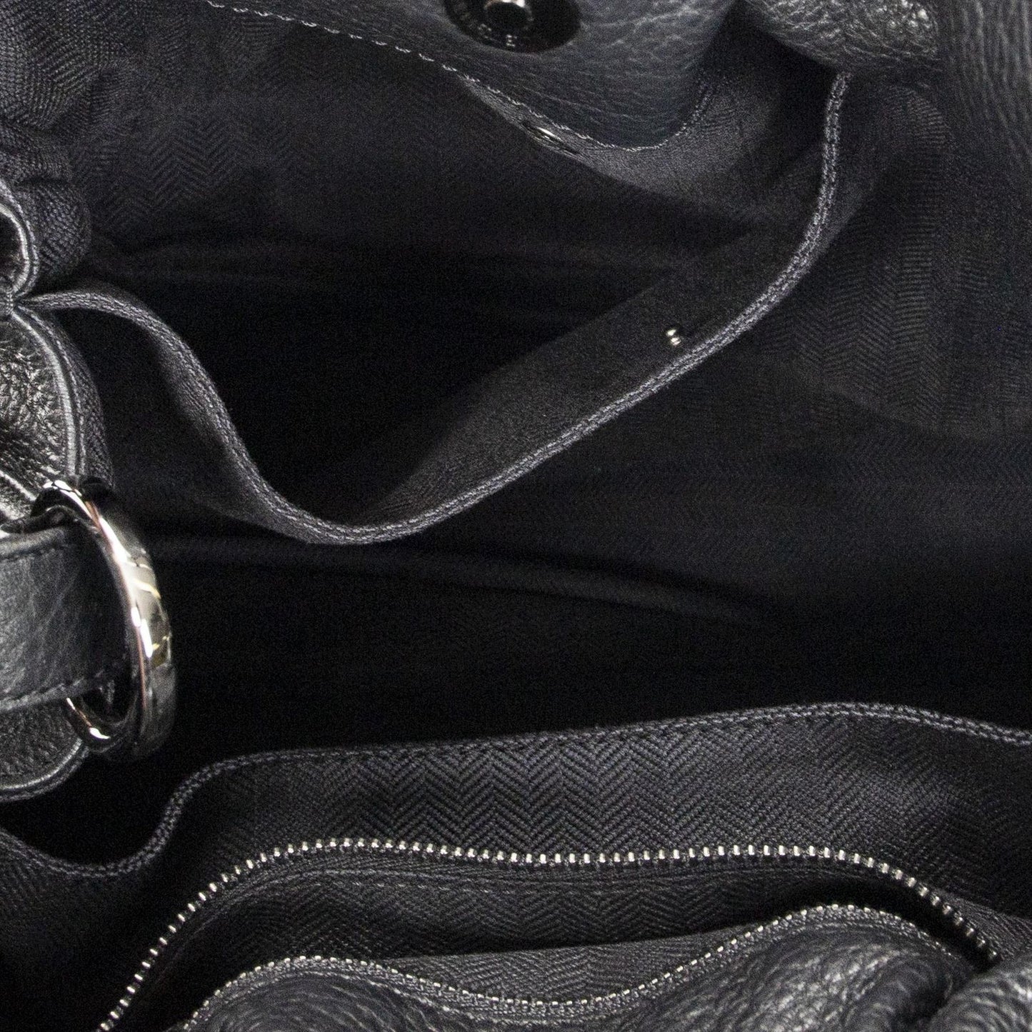 Loewe Tassel Flamenco Bag Black Gray Calfskin Leather — view 9