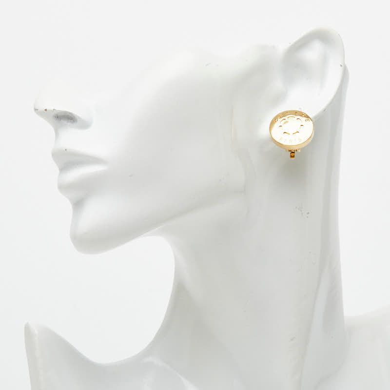 Celine Logo Earrings Abf Gold Plated — view 5