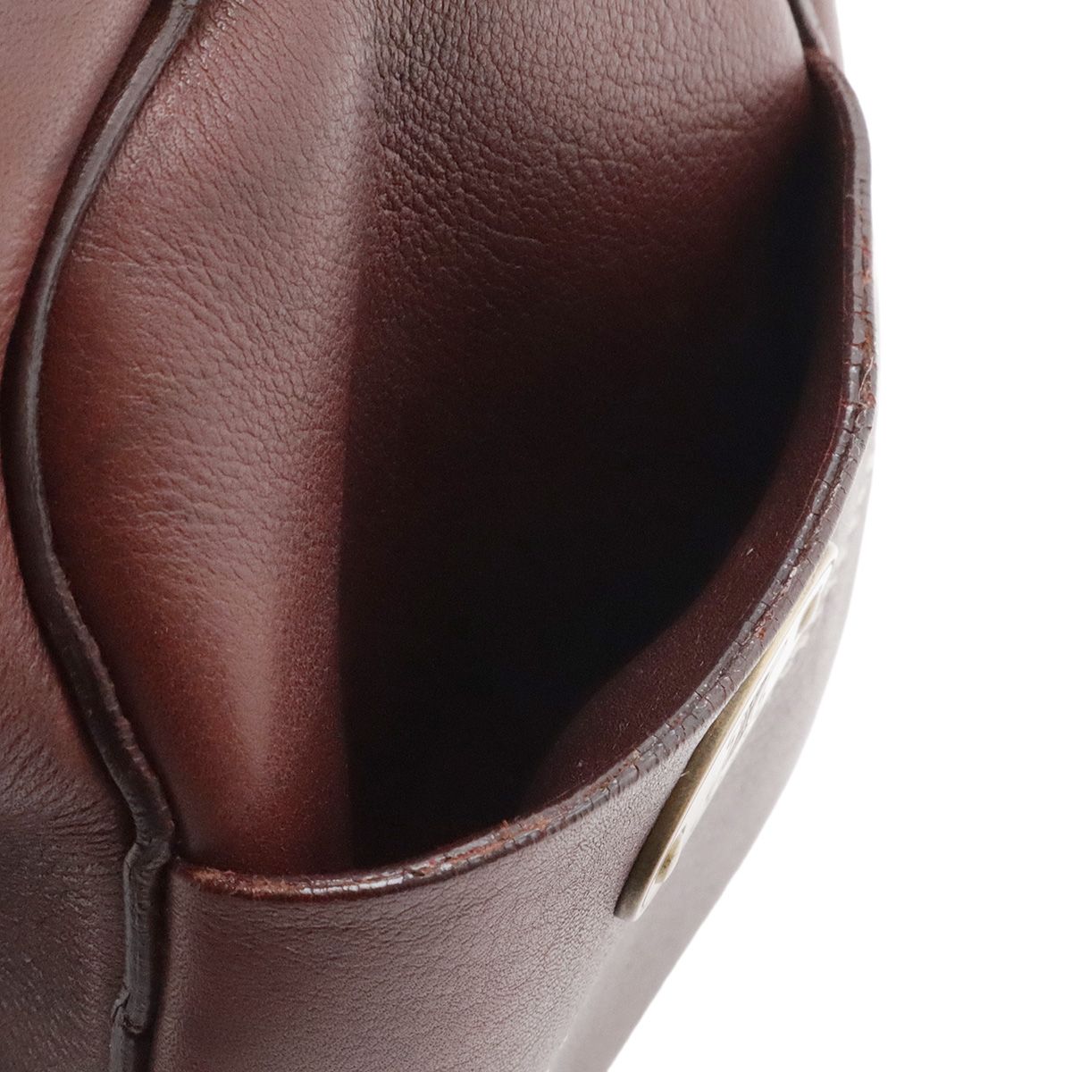 Celine Boogie Tote Leather Bordeaux Winered Gold — view 9