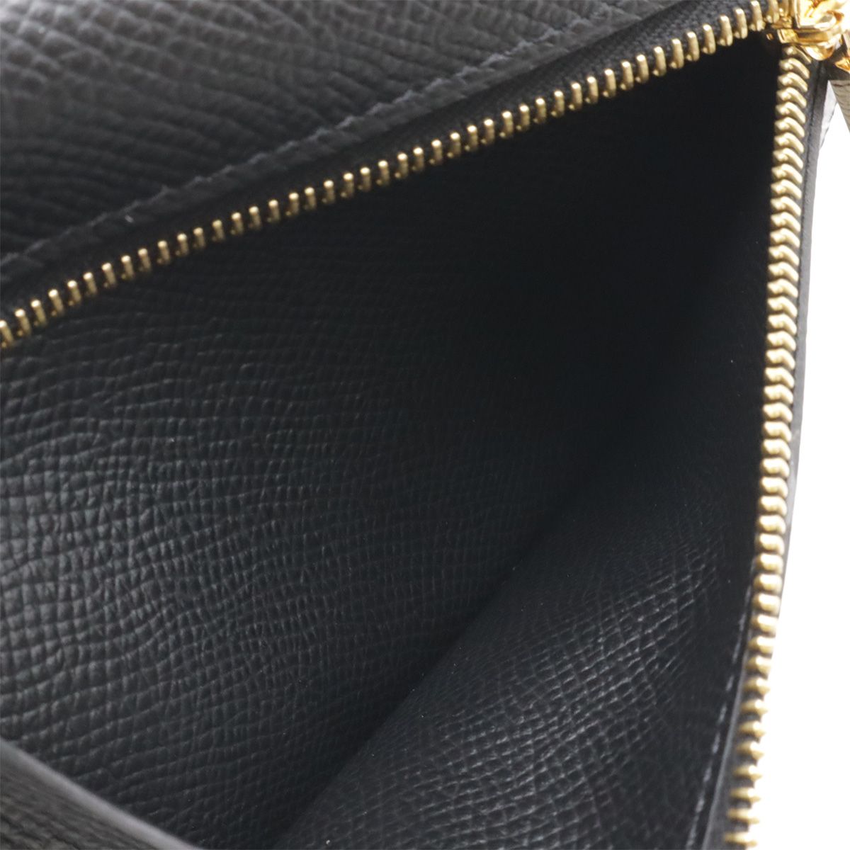 Hermes Kelly Pocket Compact Coin Purse Veau Epsom Black Gold — view 5