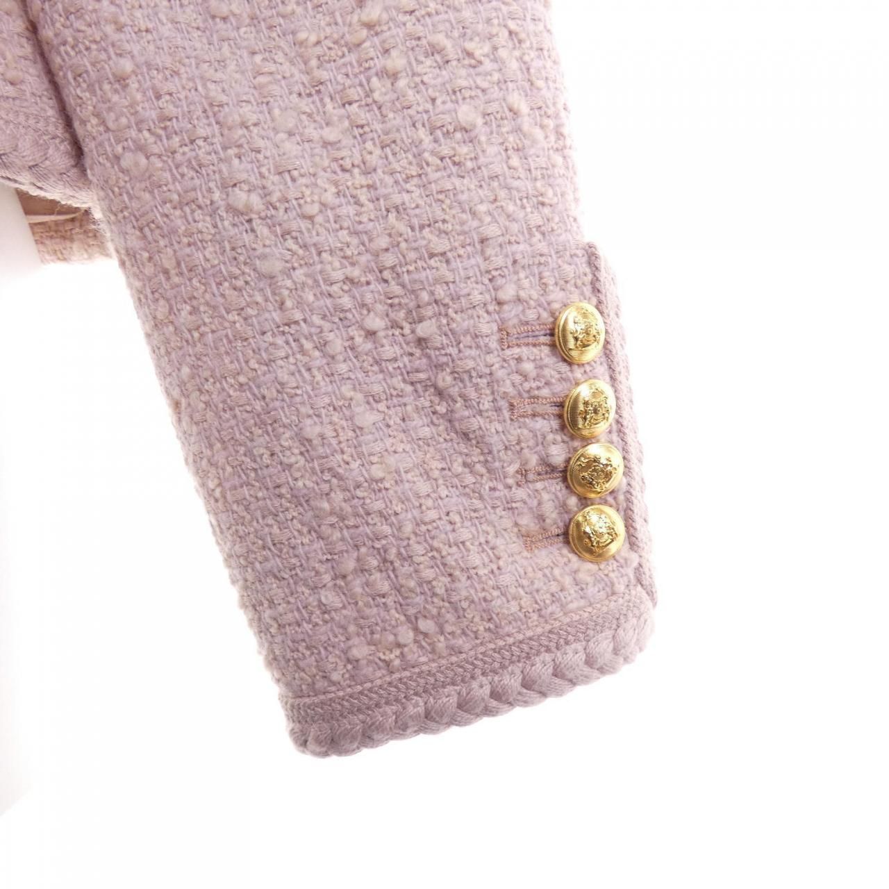 Celine Collarless Jacket Pink — view 6