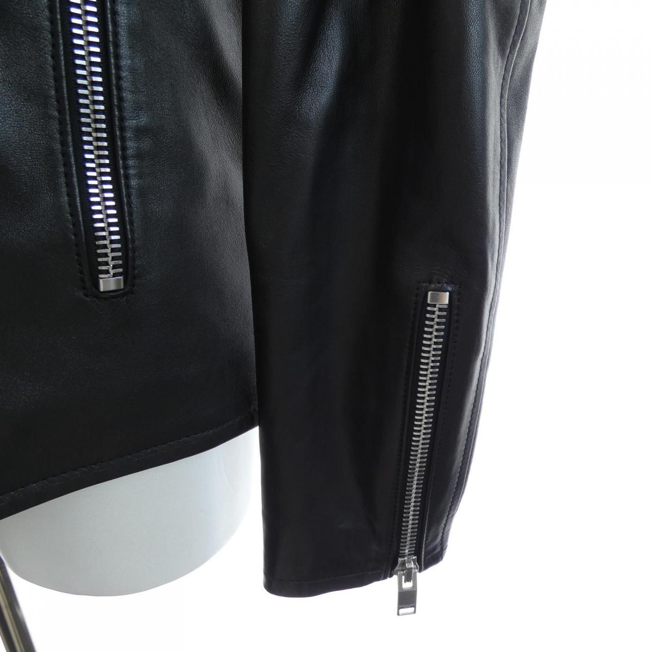 Saint Laurent Leather Rider's Jacket — view 6