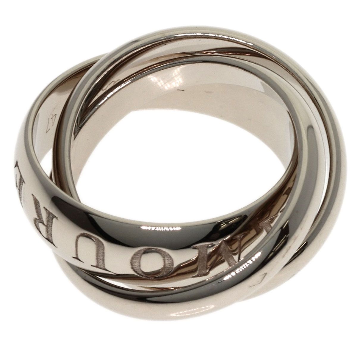 Cartier Trinity Christmas Limited 47 Ring 18k White Gold — view 8