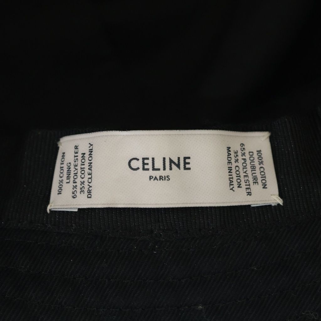 Celine Embroidered Print Bucket Hat Black — view 8