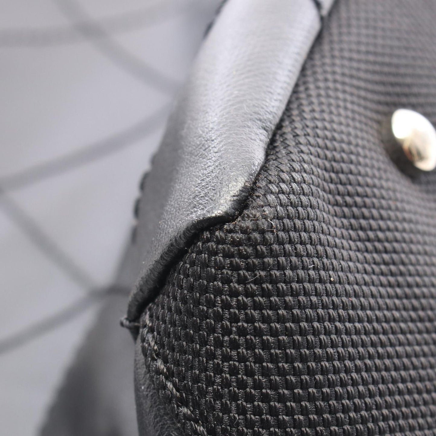 Chanel Tote Paris Biarritz MM Black Canvas Leather MM — view 7